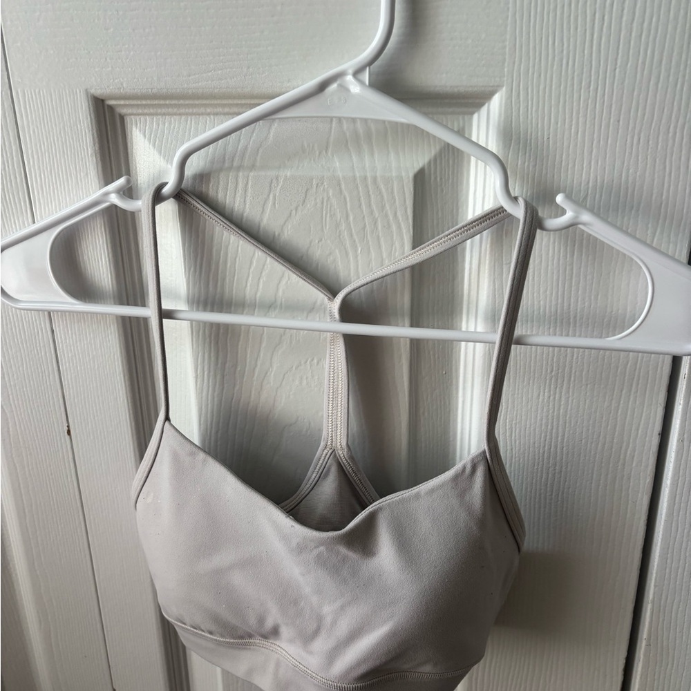 lululemon athletica Light Gray Strappy Bralette